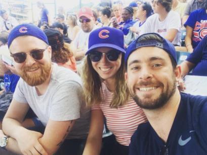 Rich (old roomie) and Suth came to Chicago. Go Cubs!